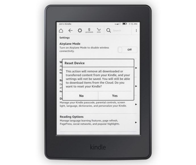 visszaállítja a Kindle megerősítést