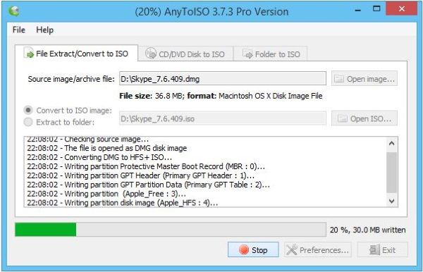 Comment ouvrir un fichier DMG dans Windows3
