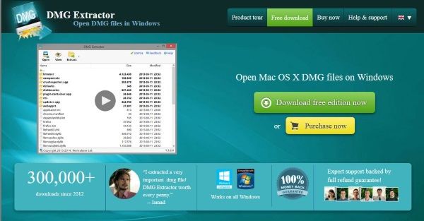 Comment ouvrir un fichier DMG dans Windows2