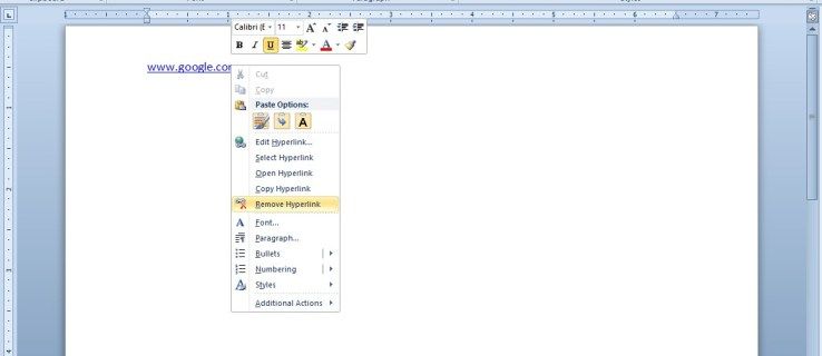Ako odstrániť hypertextové odkazy z dokumentov programu Microsoft Word