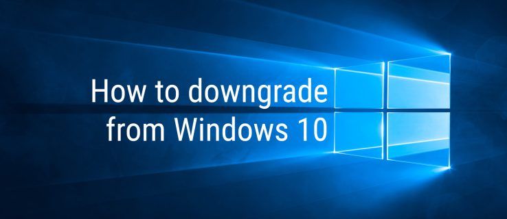 Jak přejít z Windows 10 na Windows 8.1 nebo Windows 7