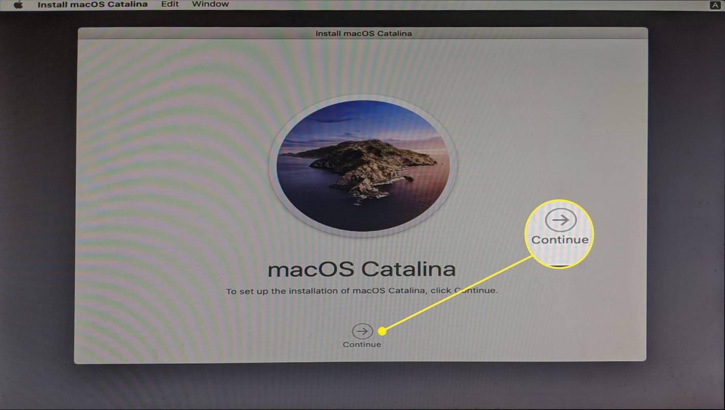 Zaslon za namestitev macOS Catalina na Hackintosh.