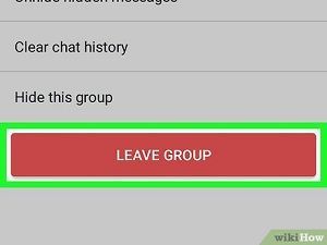 GroupMe ออกจากกลุ่ม