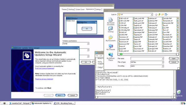 Téma Windows XP Candy Aqua 2