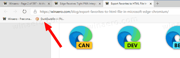 Canaux Microsoft Edge