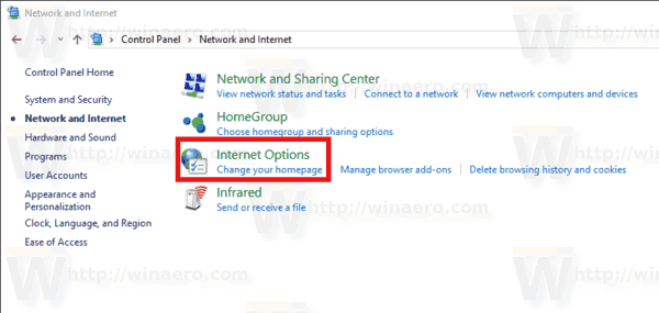 Windows 10 Απενεργοποιήστε το κουμπί Edge στον Internet Explorer