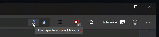 Edge Privacy 2 Blocker af tredjepartscookies