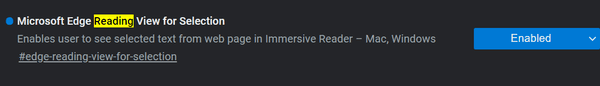 Edge Enable Åben i Immersive Reader