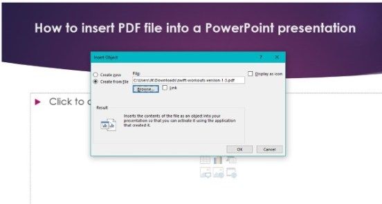 Kuidas lisada PDF-fail PowerPointi esitlusse - 3