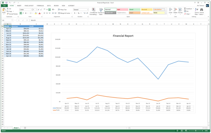 Eksportuj wykres Excel