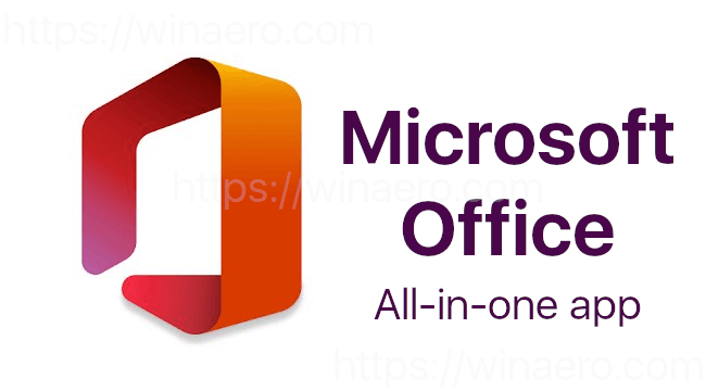 Kaikki yhdessä Office-mobiilisovelluksen logo