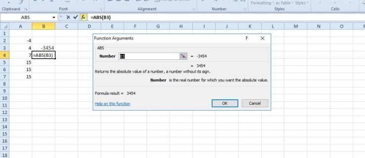 Comment obtenir une valeur absolue dans Excel