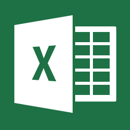 Ikona programu Excel duża 256
