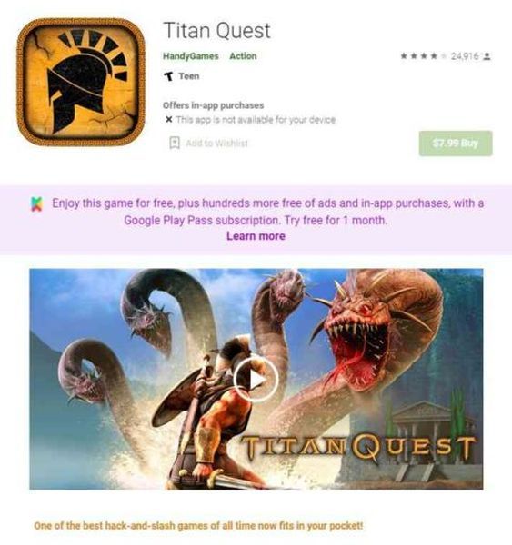 Android hra Titan Quest