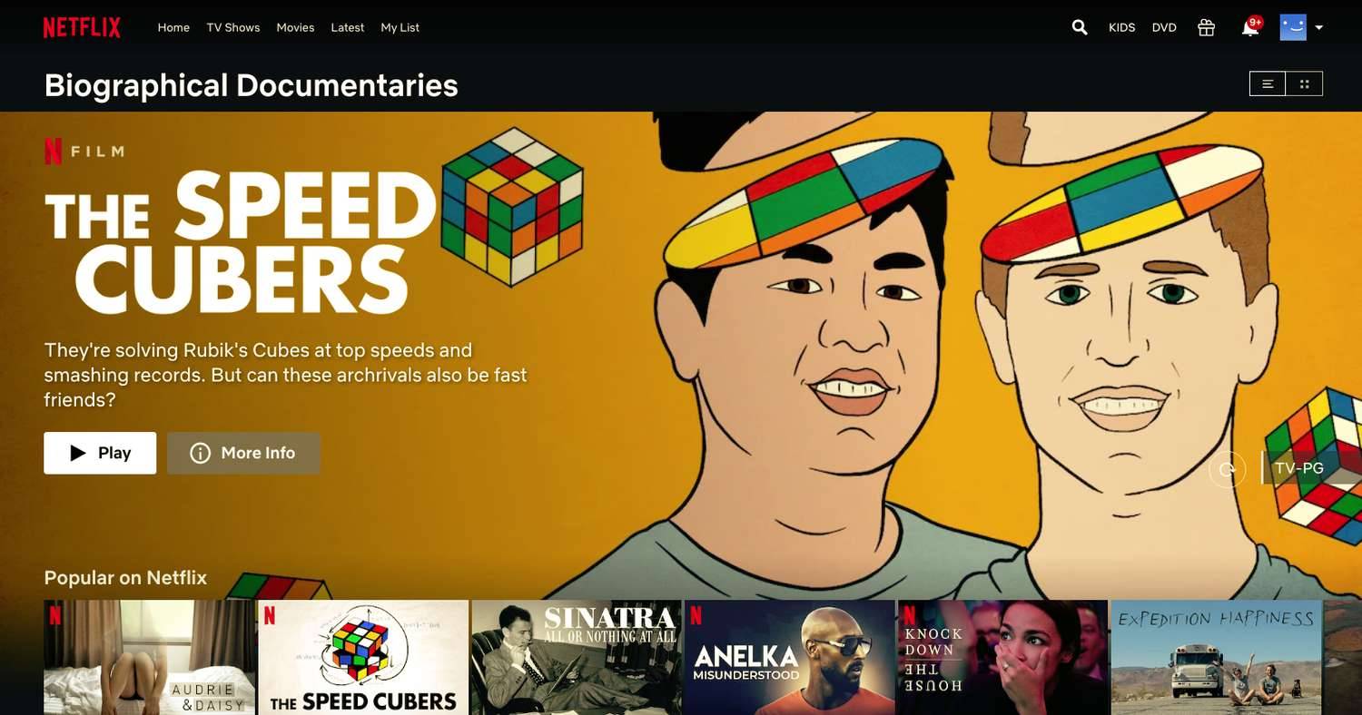 Speed ​​Cubers Netflix -dokumentti löydettiin salakoodilla