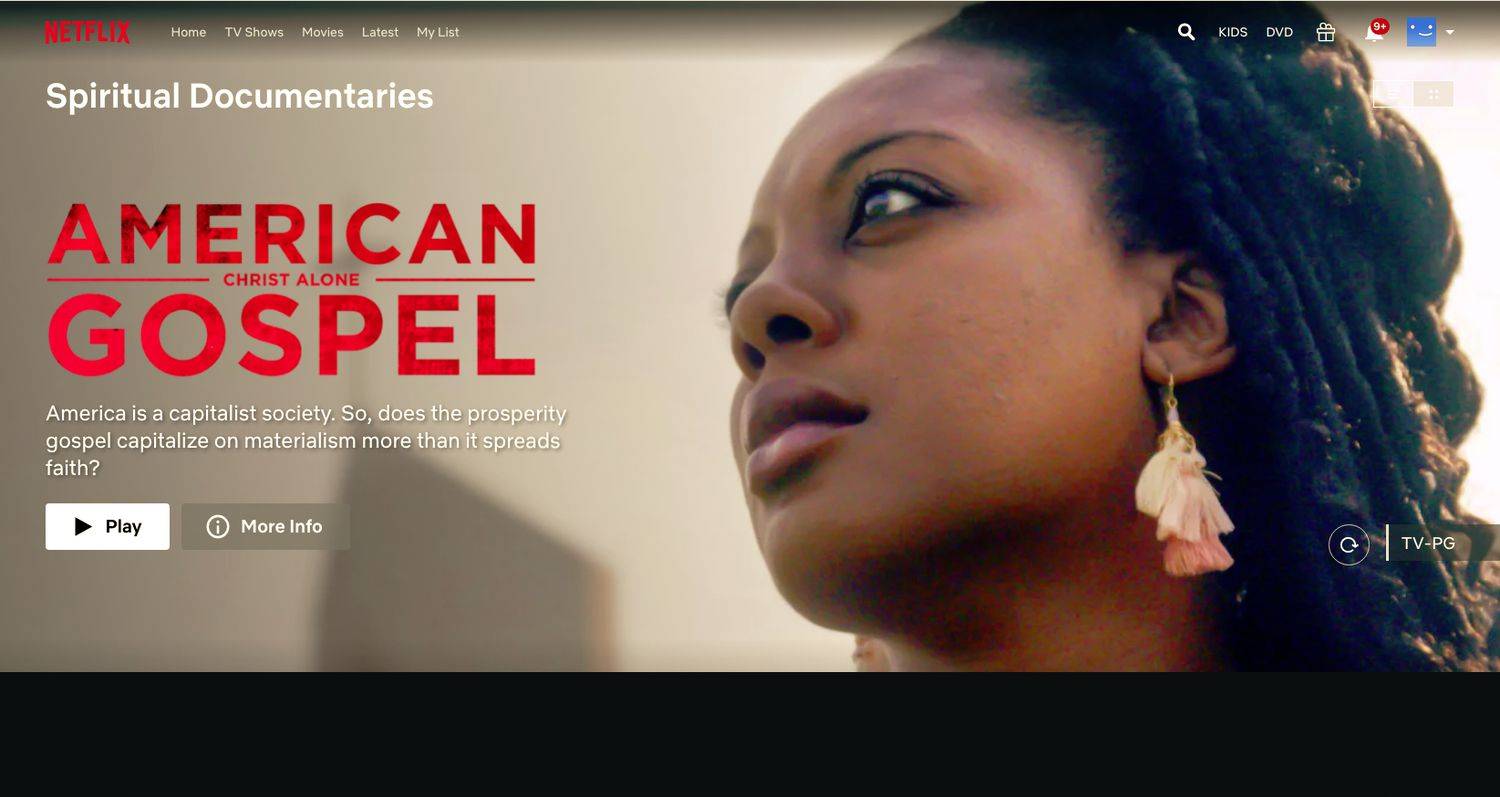 Americký gospelový film nájdený s tajnými kódmi Netflix