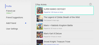 ile godzin grałem na Nintendo Switch