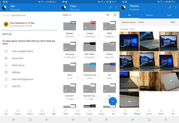Ứng dụng Android Onedrive