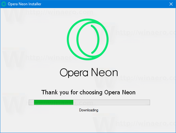 Instal·lador Opera Neon 3