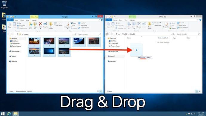 Windows drag and drop kopie