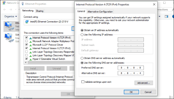 Как да коригирам ERR_NETWORK_CHANGED грешки в Windows-3