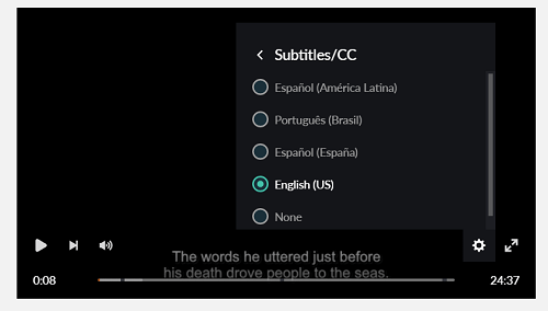 kaip įjungti subtitrus