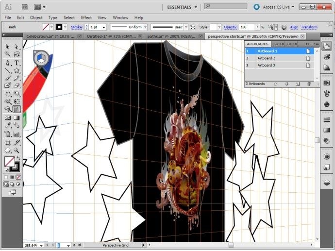 Перспектива на Adobe Illustrator CS5