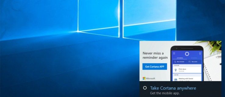 Mẹo nhanh: Cách tắt thông báo Cortana trong Windows 10