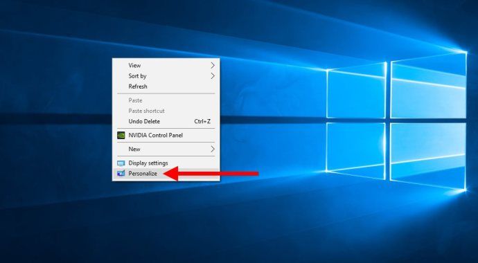 windows 10 desktop personalisere