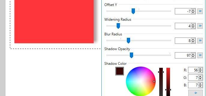 Como adicionar uma sombra projetada no Paint.NET
