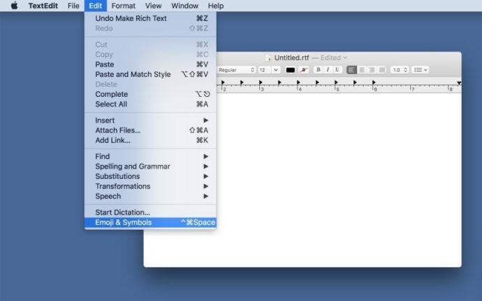 شريط قائمة الرموز التعبيرية والرموز نظام التشغيل Mac OS X
