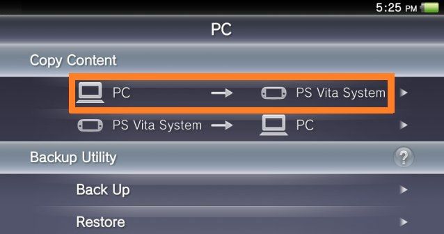 PC na PSVita sustav