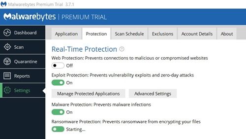 Protection Malwarebytes