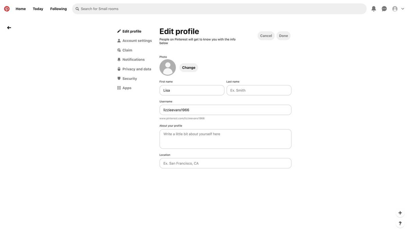 Seleccioneu Configuració per editar el perfil del vostre compte,