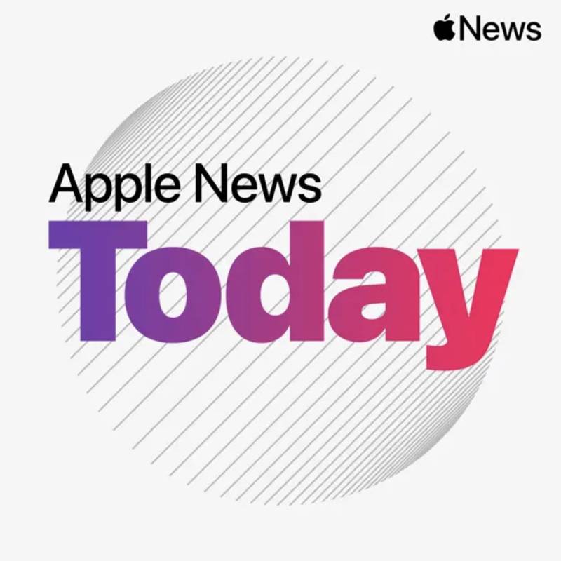 El logotip del podcast Apple News Today.