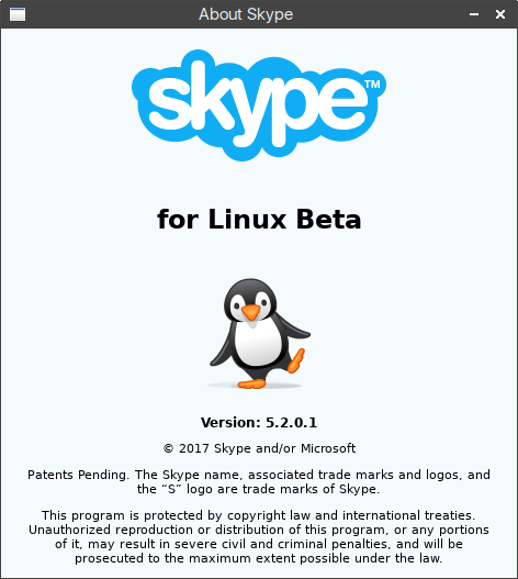 Skype for Linux 5.2
