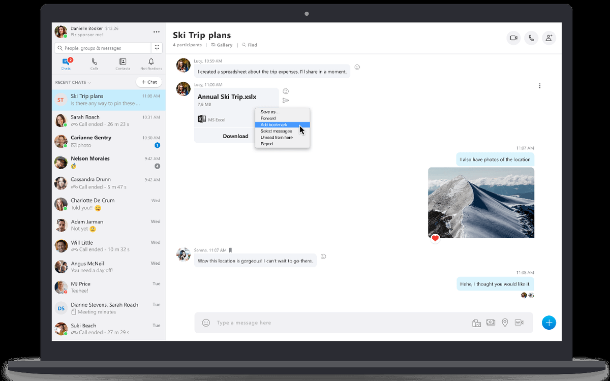 Nové funkce Skype 2