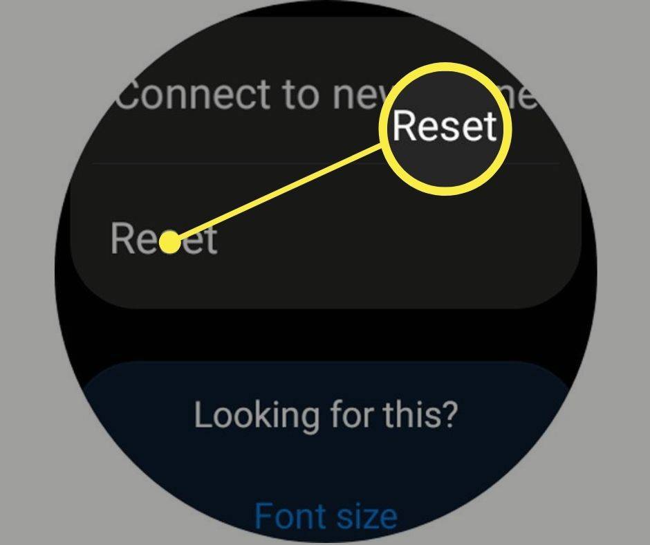 Obecná ikona v nastavení Galaxy Watch 4.