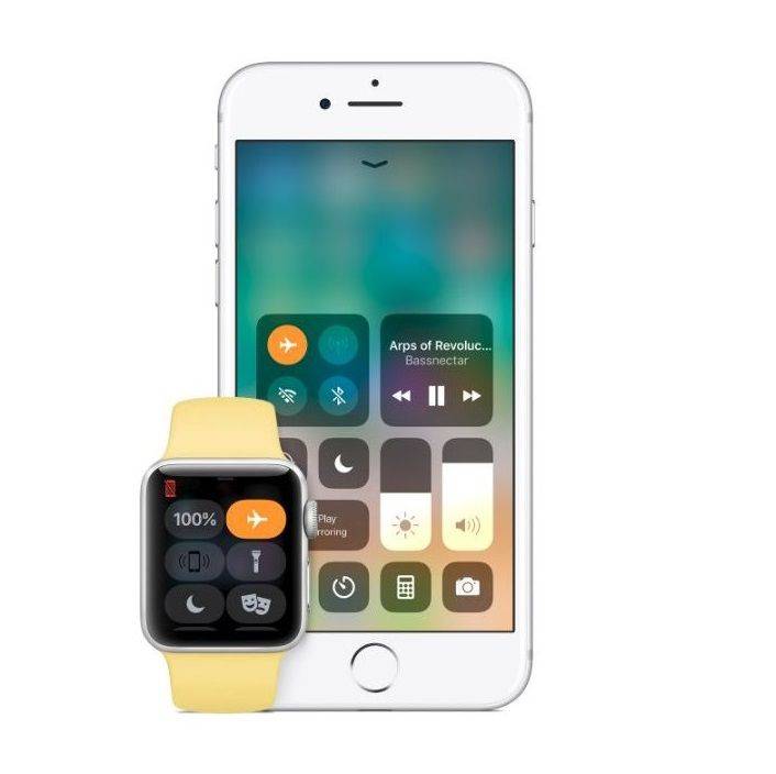 Flymodus på Apple Watch og iPhone