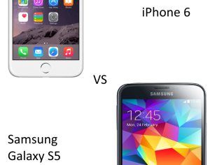 iPhone 6 contra Samsung Galaxy S5