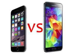 iPhone 6 contra Galaxy S5