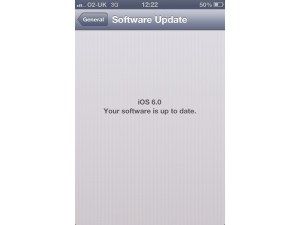 Mise à jour du logiciel iOS 6