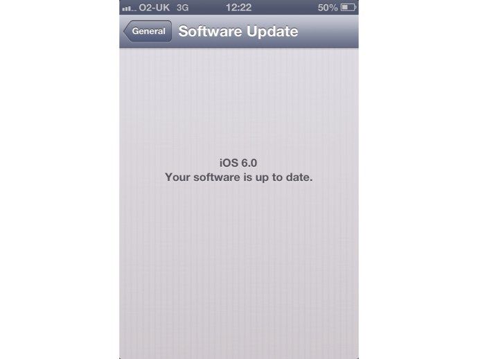 iOS 6 softwareopdatering