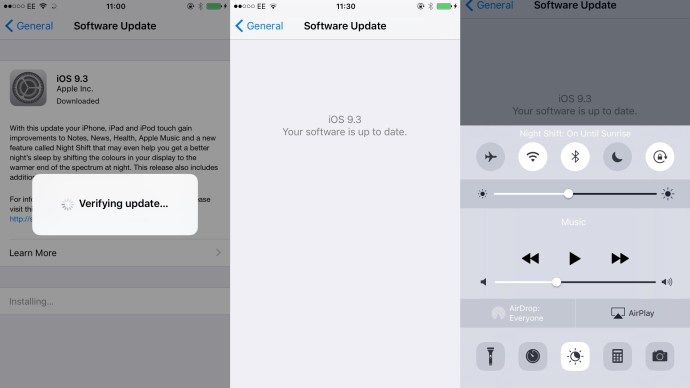 Installez iOS 9.3 sur votre iPhone ou iPad