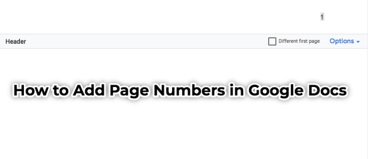 Cum se adaugă numere de pagină în Google Docs