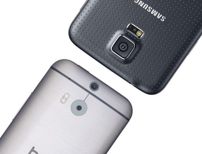 Samsung Galaxy S5 vs HTC One M8 kaamera