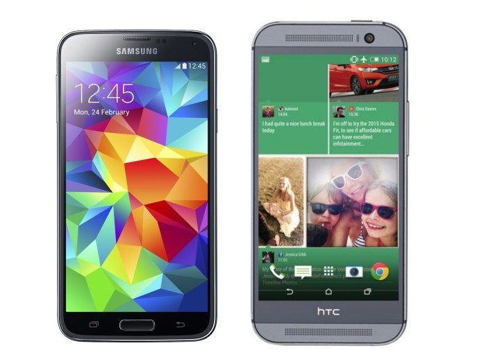 Samsung Galaxy S5 và HTC One M8