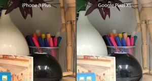 iphone-8-plus-vs-google-pixel-xl-svagt lys