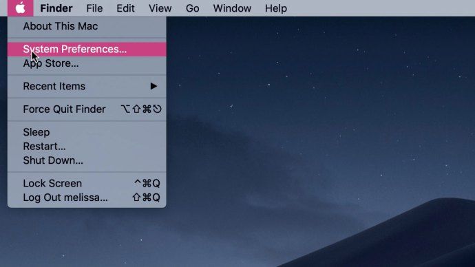 mga kagustuhan ng mac desktop system