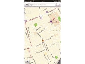 Peta iOS